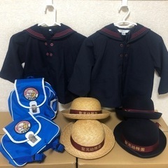 聖光幼稚園　制服、帽子、リュック
