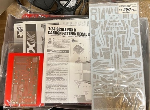 1/24 タミヤフェラーリFXXK お手付き品ディティールアップパーツ付き  
