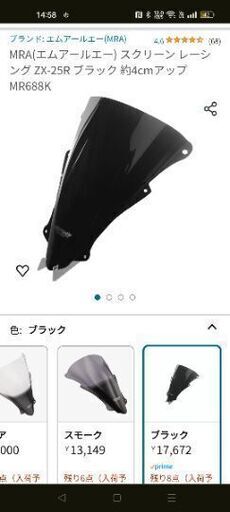 zx25r用ダークスモークシールド windshield プイグレーシング