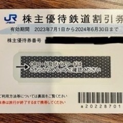 JR西日本　株主優待券　