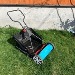 GARDENA 手動手押し式芝刈り機＋専用集草かご