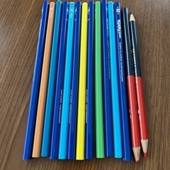 子供用品 えんぴつ2B12本、赤青鉛筆2本