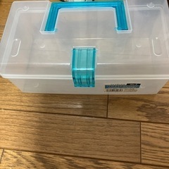 【ネット決済】ダイソーボックスbox青色　家具 収納家具 収納ケース