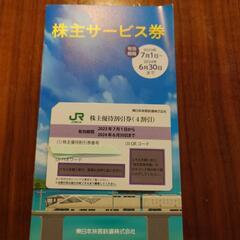 【ネット決済・配送可】JR東日本株主優待割引券(4割引)  1枚