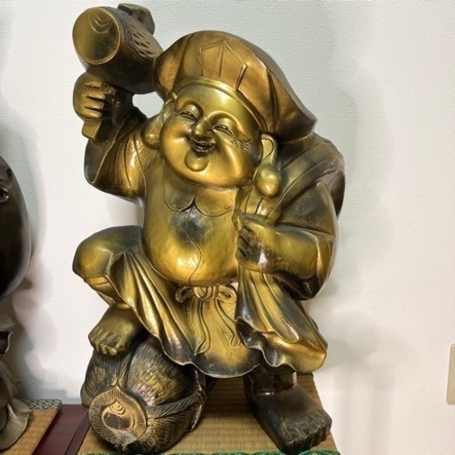 【新作入荷!!】 大黒天様 布袋様 金色 神様 七福神 特大像 その他