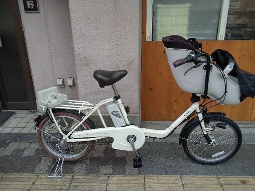 [Panasonic]GYUTTO mini(ギユットミニ)20型 子供乗せ電動アシスト自転車 8.9Ahバッテリー+充電器(オフホワイト)