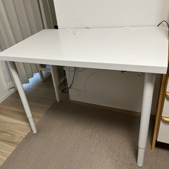 デスク　天板+脚（ホワイト）【IKEA】