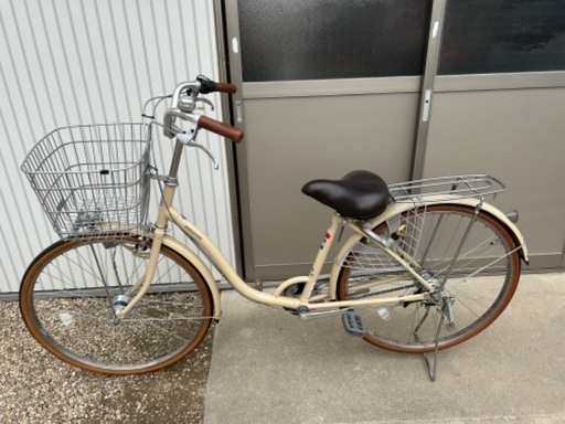 自転車　ブリヂストン　26インチ　ベージュ