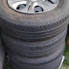 185/70R14　ブリジストン自動車用夏タイヤ　ホイール付きノ...