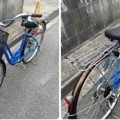 中古美品自転車 6段変速27インチ　シティサイクル