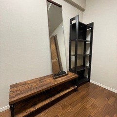 【ネット決済】家具 棚/鏡 セット