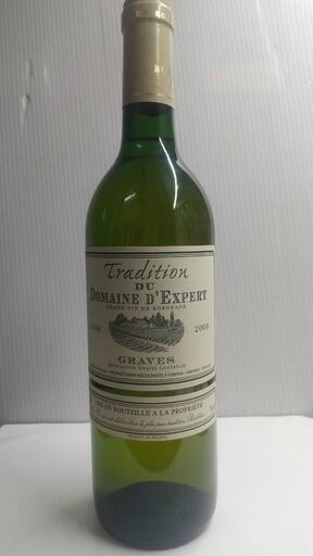 Domaine d'Expert Tradition Graves 2008年 12.5%vol 750ml  ボルドー・ドメーヌドゥエキスパート グラーヴ白ワイン フランス ヴィンテージ