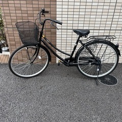 4/6〜4/11引き渡し】ギアなし ブラック自転車 クロスバイク