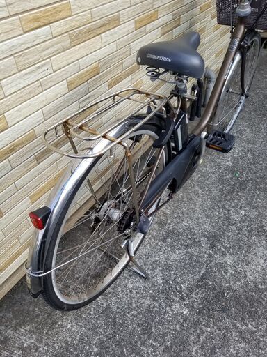 中古自転車 3段変速 26インチ LEDライト 電動自転車 軽整備済み 防犯  