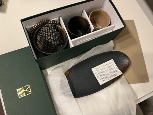 【新品】焼酎セット 庫山窯　ペアカップ　和食器