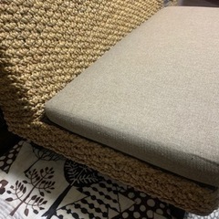 アジアン家具☆2人掛けソファ☆ウォーターヒヤシンスソファ