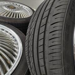 超希少 CARVING MAW head40 17インチ 7J+25 4H5H/PCD100マルチ穴 4本