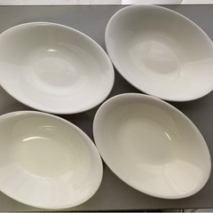 ニトリ製✨️白いカレー皿4枚セット
