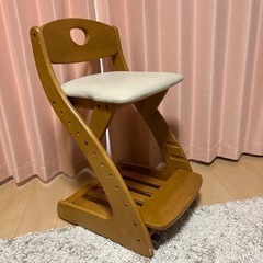 オクモト　木製　学習椅子
