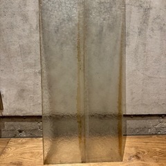 ガラスアート　色紙　型板ガラス　昭和レトロガラス　8枚セット
