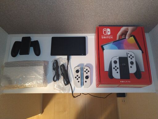 【中古・箱説あり・付属品あり・傷なし】Nintend Switch（有機ＥＬモデル）ホワイト