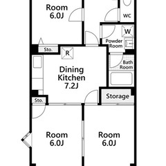 🏢安心の叶えRoom✨『3DK』川崎市川崎区東百合ヶ丘✨敷金礼金...