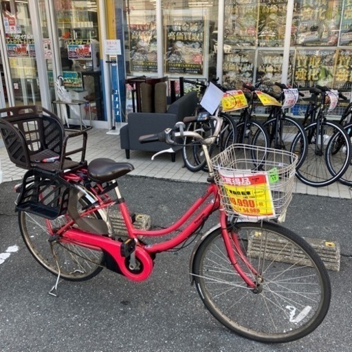 【✨人気のPanasonic❗️子供乗せ付きの電動自転車を入荷致しました✨16Ahリチウムイオンバッテリー❗️1キー3ロック❗️ワイド4-LEDビームランプ❗️✨】定価¥117,000円　Panasonic/パナソニック 26インチ電動アシスト自転車 BE-ELWD63