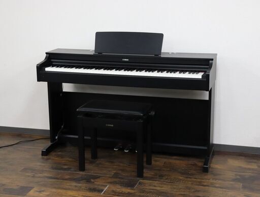 【削除予定】≪ZU922ジ≫ 音出しOK YAMAHA/ヤマハ 電子ピアノ YDP-163 88鍵盤 2016年製 椅子/取説付属 ブラックウッド調 楽器/鍵盤楽器/ピアノ 現状品