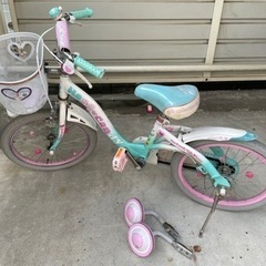 18インチ 子供用自転車 補助輪付き 女の子 