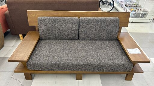 ★ジモティ割あり★  二人掛けソファ ブラウン H70×D76×W164 クリーニング済み TC010