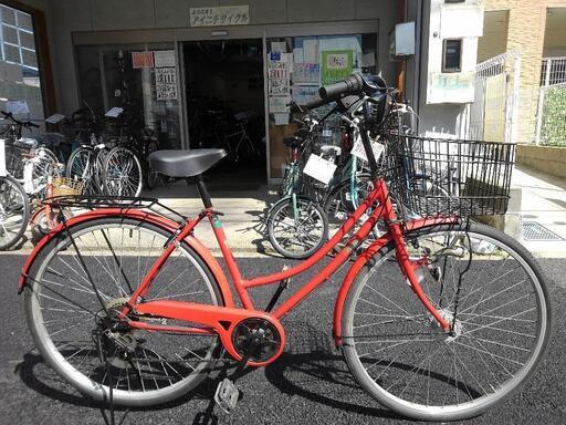 中古自転車2982 27インチ 6段ギヤ LEDオートライト