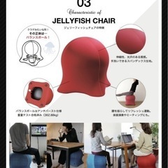 【引渡し決定】ジェリーフィッシュチェア　バランスボール　椅子