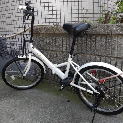 折りたたみ自転車20インチ6段変速ミニベロ