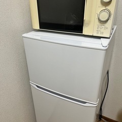 電子レンジと冷蔵庫　