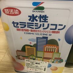 【引取のみ・新品3680円】塗料16キロ＋おまけ　上塗　水性セラ...