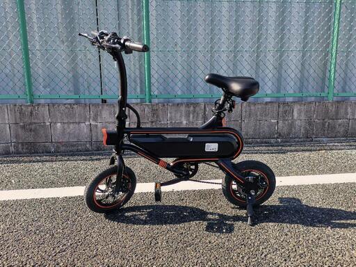 フル電動自転車\n　電動バイク機能搭載　コンパクトな折り畳み式の電動アシスト自転車 12インチ！前後ディスクブレーキ・オートクルーズ機能搭載！