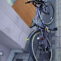 美品☆[BRIDGESTONE]CFjr(クロスファイヤージュニア)26吋ジュニアMTB 外装7段/コスモバイオレット