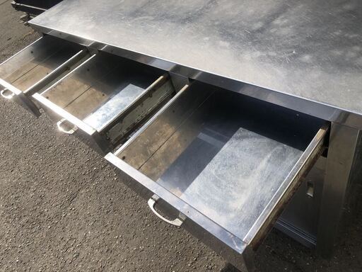 Maruzen 厨房 業務用 ステンレス 調理台 作業台 マルゼン 収納付き 150×75×