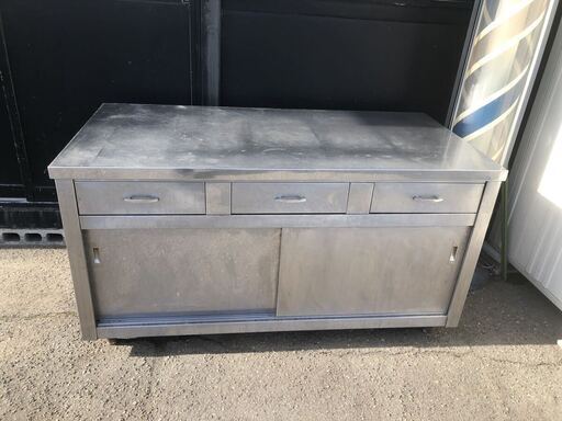 Maruzen 厨房 業務用 ステンレス 調理台 作業台 マルゼン 収納付き 150×75×79㎝