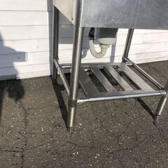 Maruzen 厨房機器 ステンレス キッチン シンク 1口 60×60×80cm背面最大95㎝) 流し台 飲食店 業務用機器 ③