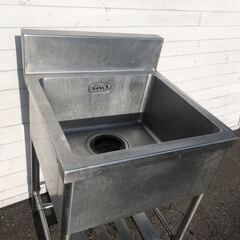 Maruzen 厨房機器 ステンレス キッチン シンク 1口 60×60×80cm背面最大95㎝) 流し台 飲食店 業務用機器 ③