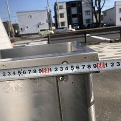 Maruzen 厨房機器 ステンレス キッチン シンク 1口 60×60×80cm背面最大95㎝) 流し台 飲食店 業務用機器 ③