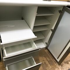FU791】☆NITORI ニトリ カウンター ポスティア90 WH ホワイト W90×D50