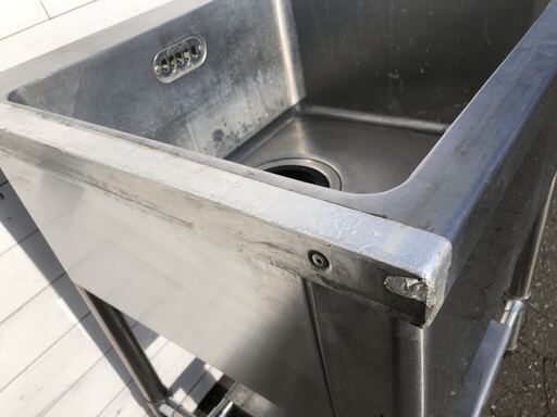 Maruzen 厨房機器 ステンレス キッチン シンク 1口 60×60×80cm 流し台