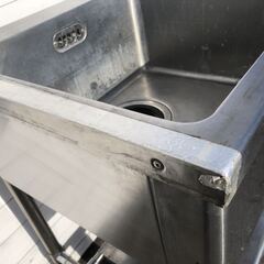 Maruzen 厨房機器 ステンレス キッチン シンク 1口 60×60×80cm 流し台 飲食店 業務用機器 ②