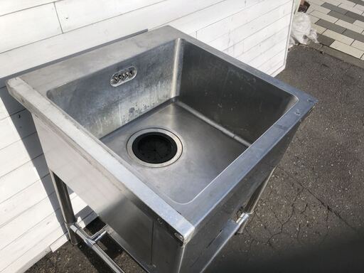 Maruzen 厨房機器 ステンレス キッチン シンク 1口 60×60×80cm 流し台 飲食店 業務用機器 ① Maruzen 厨房機器 ステンレス キッチン シンク 1口 60×60×80cm 流し台