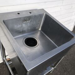 Maruzen 厨房機器 ステンレス キッチン シンク 1口 60×60×80cm 流し台 飲食店 業務用機器 ①