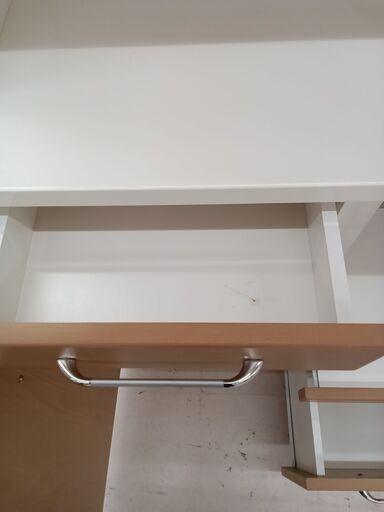 ☆ジモティ割あり☆ マルミツ レンジボード ホワイト×木目 W88×D41.5