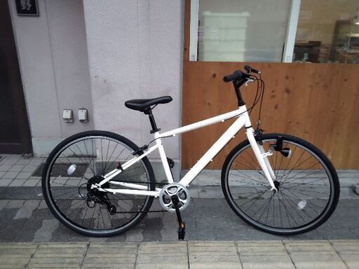 美品☆700c シティークロスバイク 7speed/オフホワイト