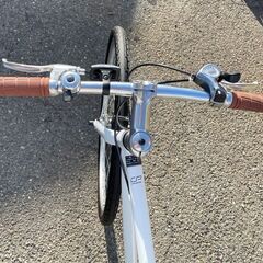4月6日11時～15時の間に引取頂ける方限定！ cyma primer　27インチ クロスバイク　7段変速付き　ホワイト 4月6日11時～15時の間に引取頂ける方限定！ cyma primer 27